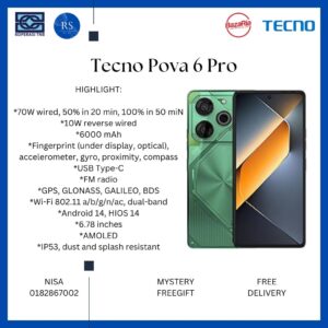 [RS] Tecno Pova 6 Pro (12+256gb)