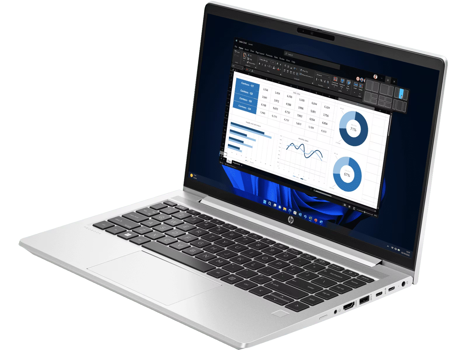 HP PROBOOK 4 G1iR-C3UB8AT 14"WUXGA Notebook Pike silver ( C5 120U, 16GB, 512 GB SSD, Intel, W11P )