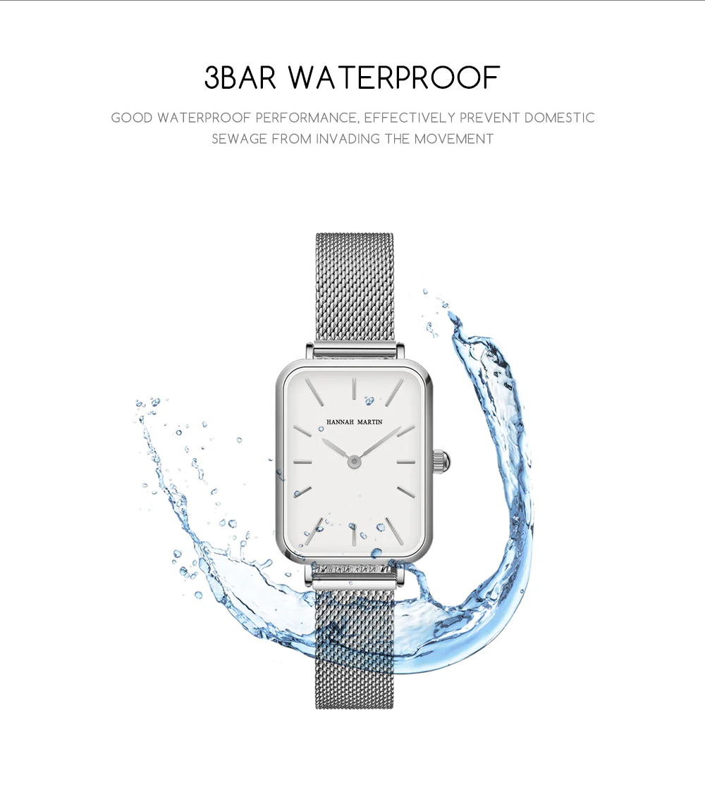 Hannah Martin Squaro Women Quartz Watch - Image 3