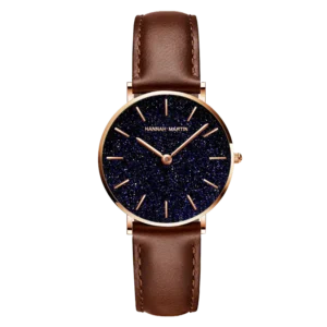 Hannah Martin Crystalline Women Leather Quartz Watch
