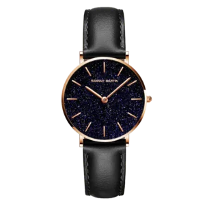 Hannah Martin Crystalline Women Leather Quartz Watch