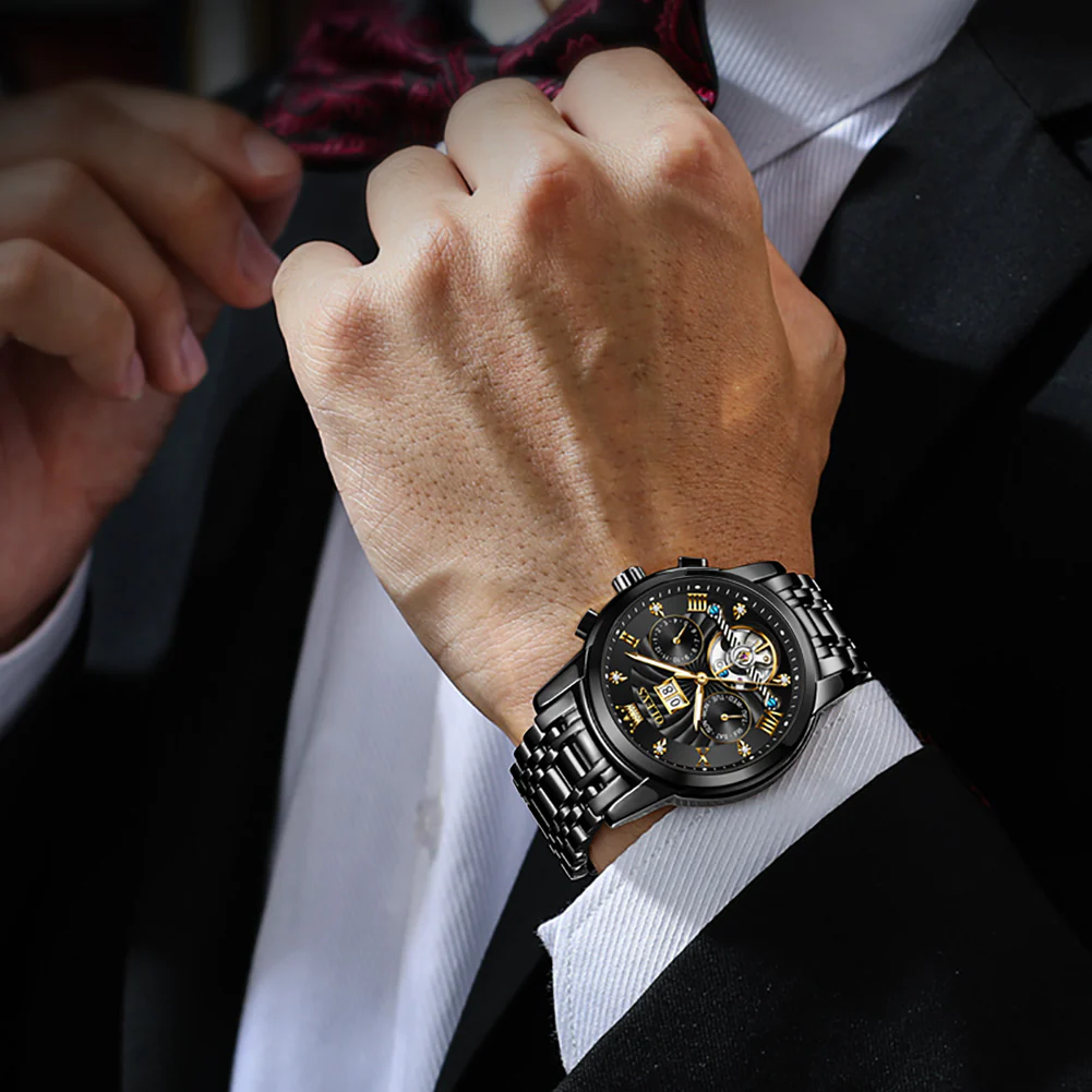 Olevs Tourbillon Automatic Style Watch - Image 2
