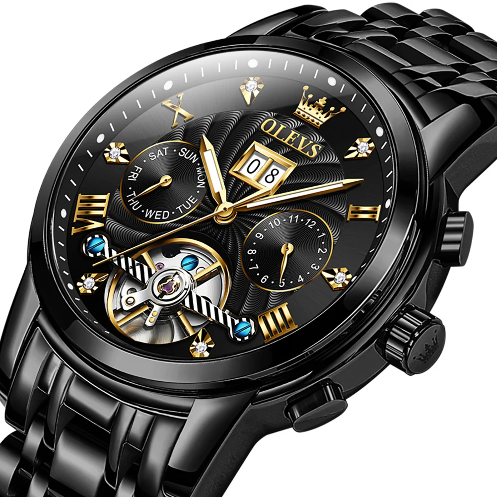 Olevs Tourbillon Automatic Style Watch - Image 3