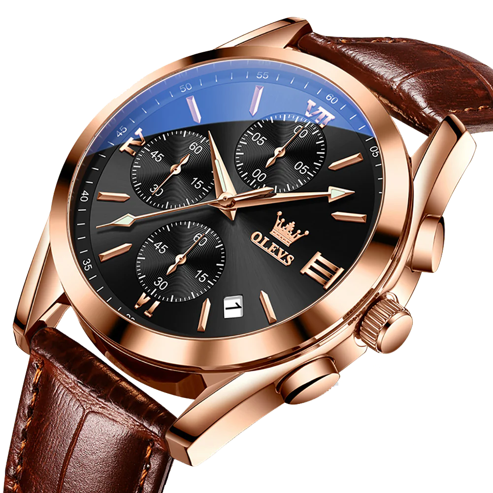 Olevs Grand Lumino Chronograph 40 - Imej 2