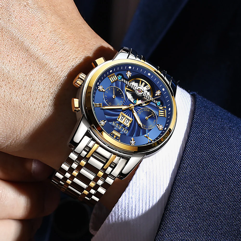 Olevs Tourbillon Automatic Style Watch - Image 3