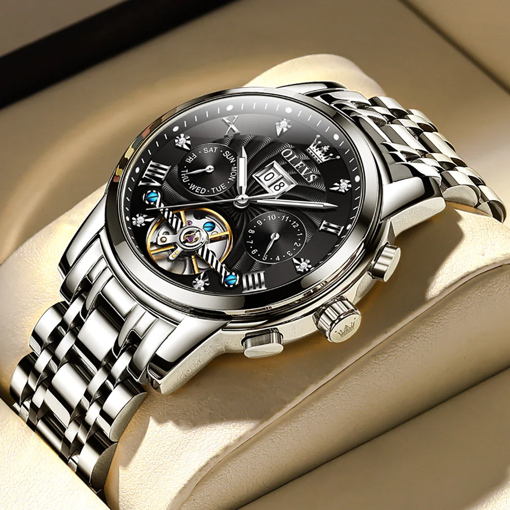 Olevs Tourbillon Automatic Style Watch - Image 3