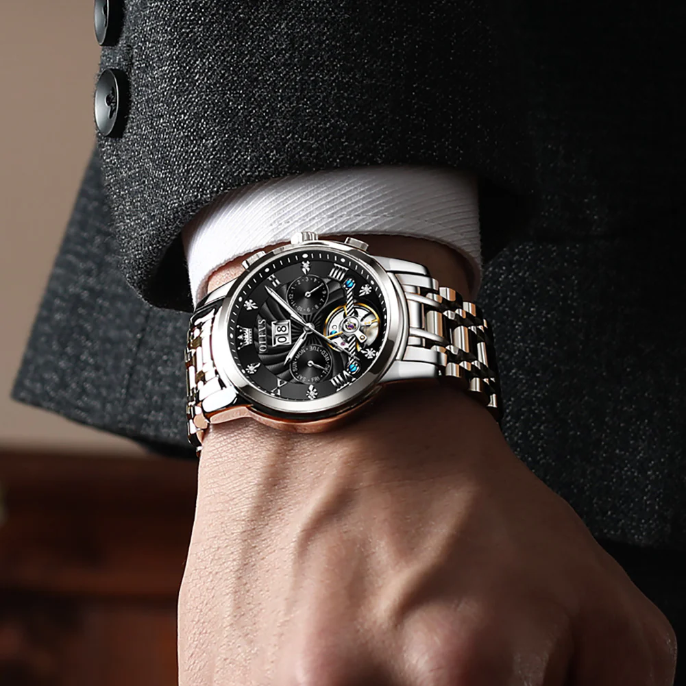 Olevs Tourbillon Automatic Style Watch - Image 2