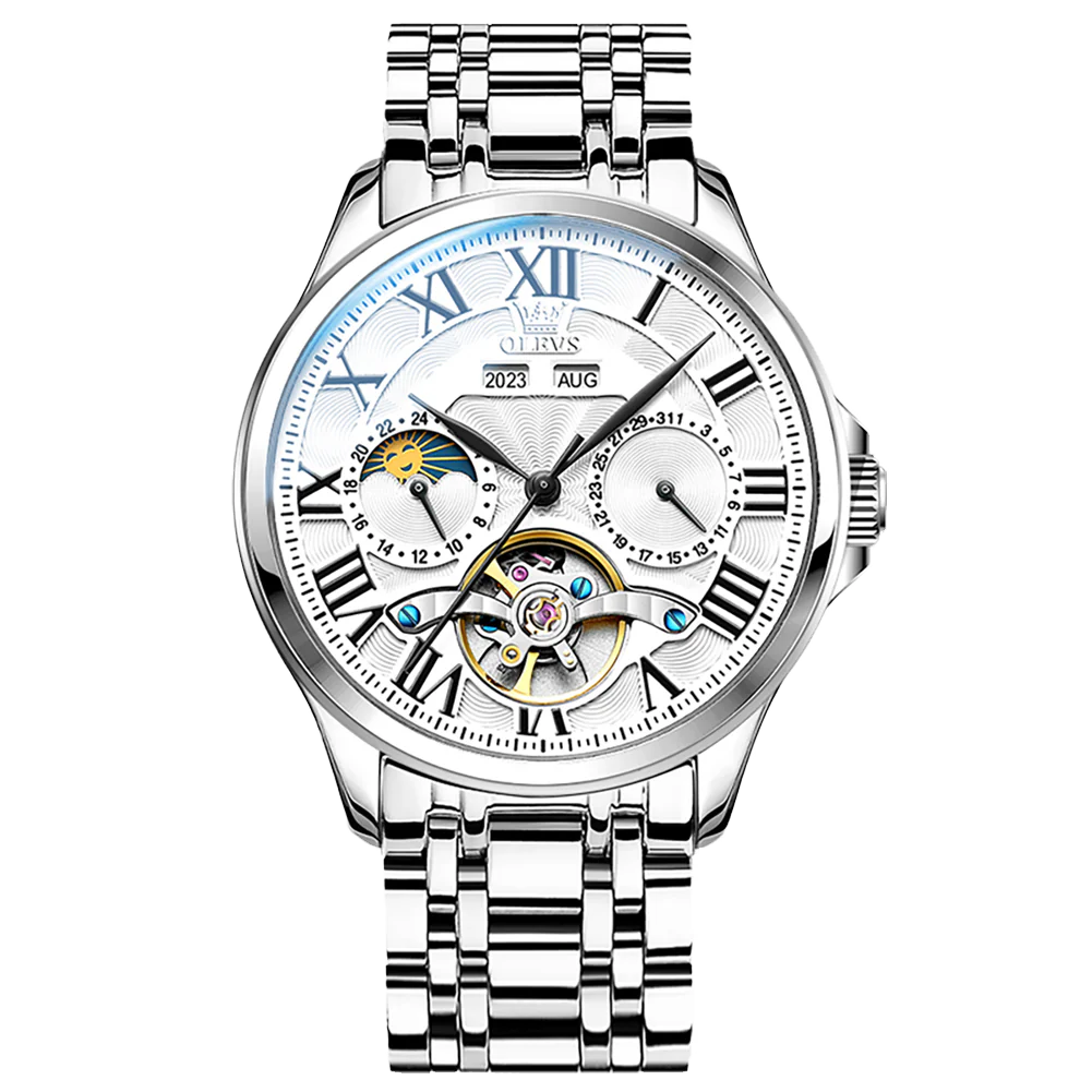 Olevs Mechaniq Tourbillion Automatic Style Watch