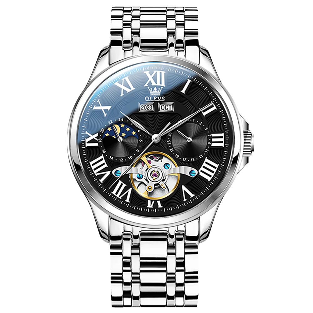 Olevs Mechaniq Tourbillion Automatic Style Watch