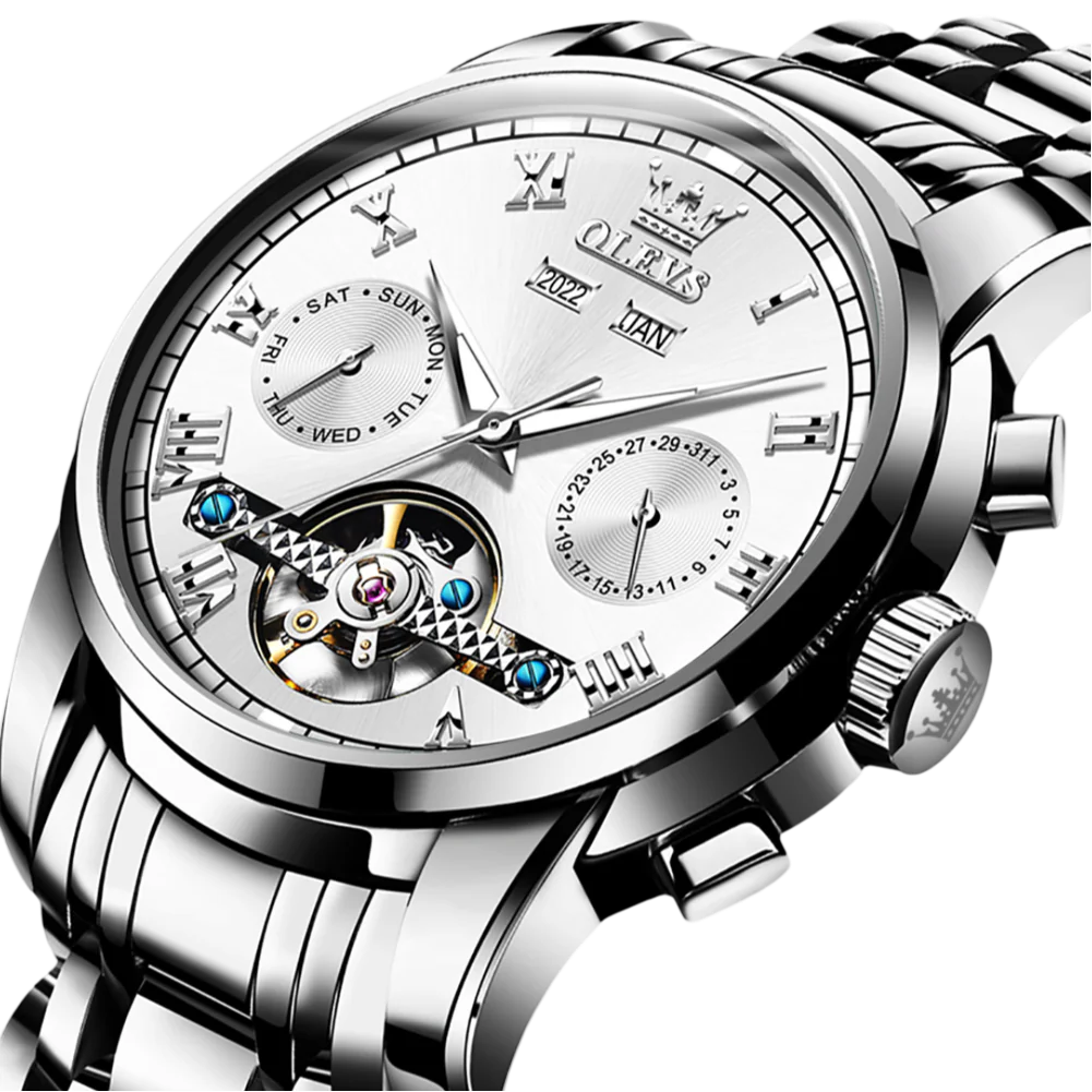 Olevs Mechaniq Automatic Style Watch - Image 3