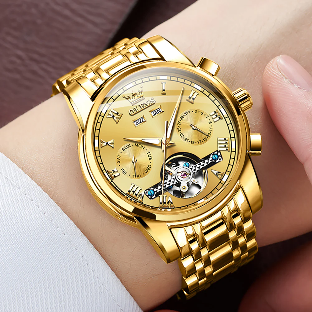 Olevs Mechaniq Automatic Style Watch - Image 3