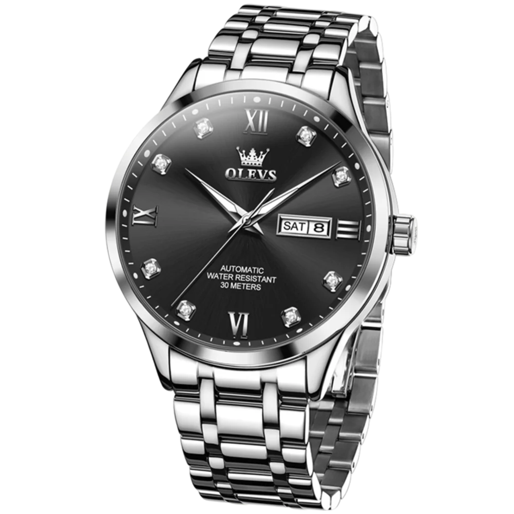 Olevs Classic Mechaniq Automatic Style Watch - Image 2