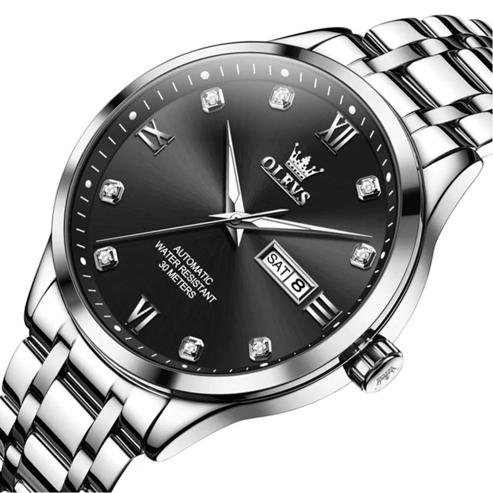 Olevs Classic Mechaniq Automatic Style Watch - Image 3