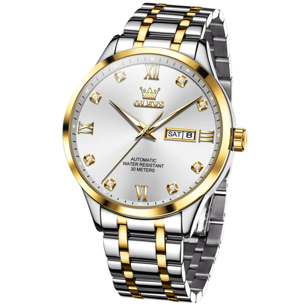 Olevs Classic Mechaniq Automatic Style Watch - Image 2