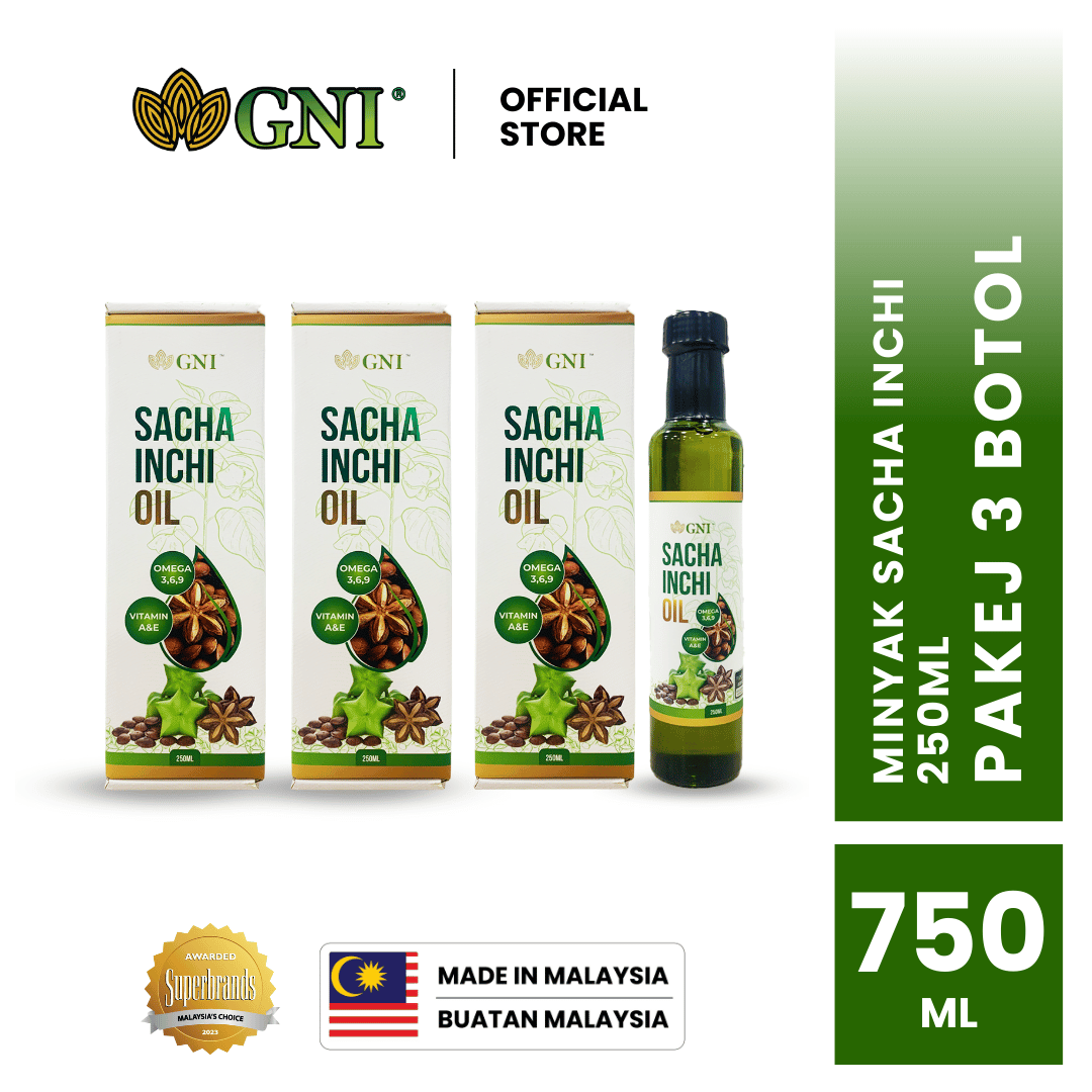 HQ Minyak Sacha Inchi 250ml Botol Ustaz Hanafi Original GNI