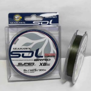 BRAIDED LINE SEAHAWK SOL X8 MOSS GREEN (300M)