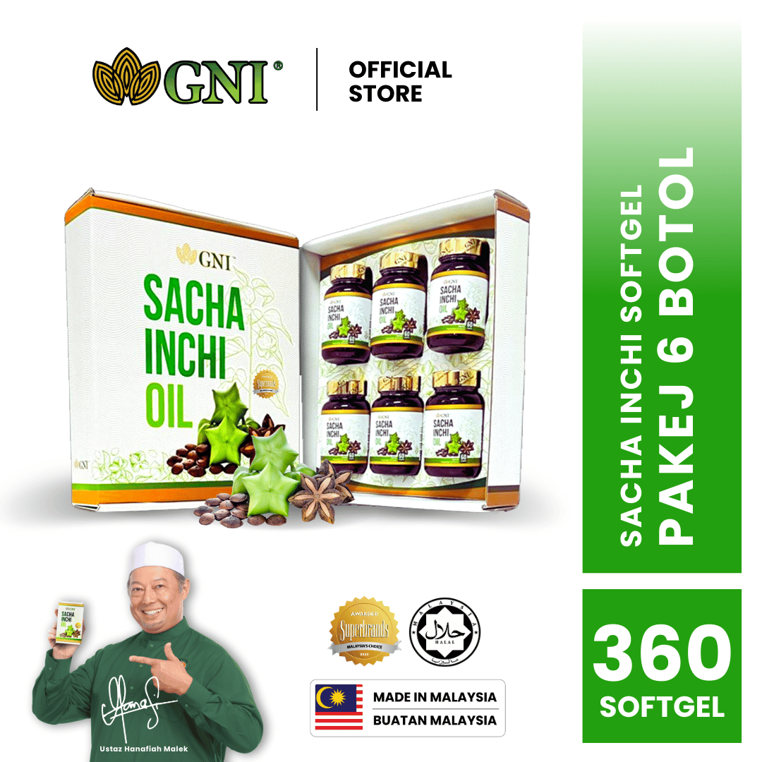 HQ Minyak Sacha Inchi Ustaz Hanafi Original GNI (Softgel)