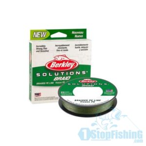 BRAID, BERKLEY SOLUTION BRAID MOSS GREEN (100M)
