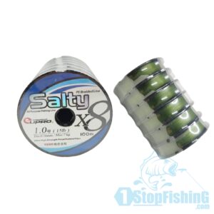 BRAIDED LINE, EUPRO SALTY X8 FISHING LINE (100M) GREEN