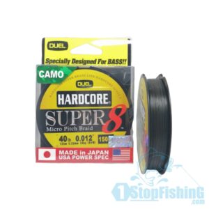 BRAIDED LINE, DUEL HARDCORE SUPER 8 150YDS (CAMO)