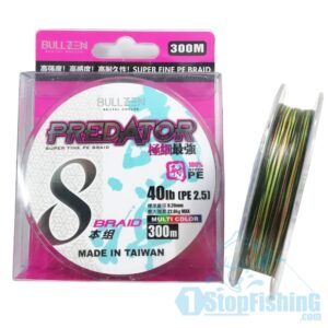 BULLZEN PREDATOR HYPER PE 8 BRAIDED LINE M/COLOR (300M)