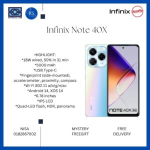 [RS] Infinix Note 40x 5G/x6838 (12+256gb)