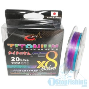 LINE,G-TECH TITANIUM PE X8 JIGGING BRAIDED LINE 150M