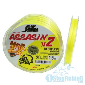 KIRIN ASSASIN V2 X8 BRAIDED LINE 100M (YELLOW)