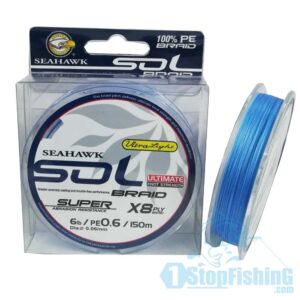 SEAHAWK SOL X8 (UL) BRAIDED LINE 150M LAGOON BLUE
