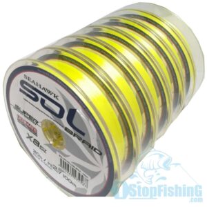 BRAIDED LINE, SEAHAWK SOL X8 (YELLOW) 100M