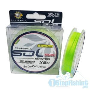 SEAHAWK SOL X8 (UL) BRAIDED LINE 150M APPLE GREEN