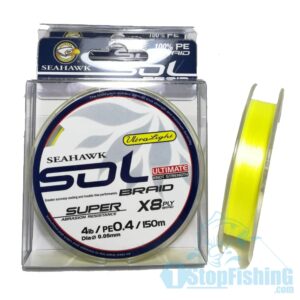 SEAHAWK SOL X8 (UL) BRAIDED LINE 150M (YELLOW)