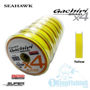 BRAID LINE, SEAHAWK GACHIRI 4X LINE (YELLOW) 100M