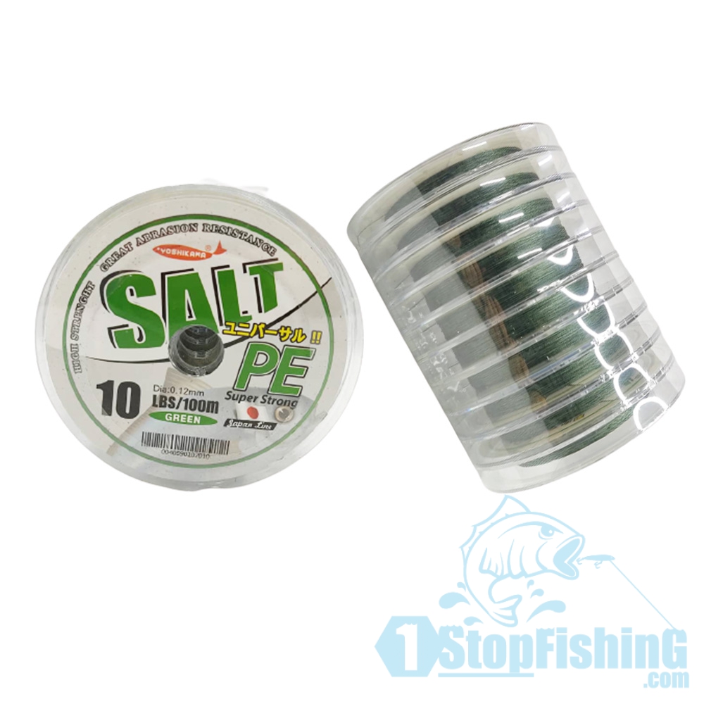 BRAIDED LINE, YOSHIKAWA SALT LINE (100M)- GREEN