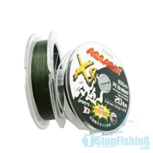 CLEARANCE - BOSSNA ASSASIN X8 BRAIDED LINE (100M) (GREEN)