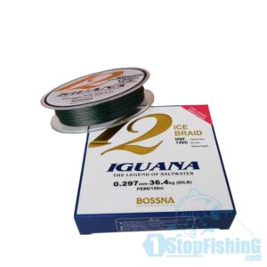 BOSSNA IGUANA 12X ICE BRAIDED - DARK GREEN (150M)