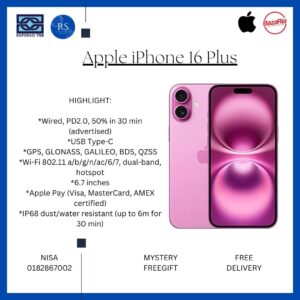 [RS] Apple Iphone 16 Plus 128gb | 256gb