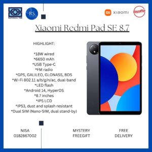 [RS] Xiaomi Redmi Pad SE 8.7 WiFi (6+128gb) | Xiaomi Redmi Pad SE 8.7 4G (6+128gb)