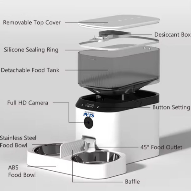 Smart Pets PawoW+ Automatic Pet Feeder - Image 3