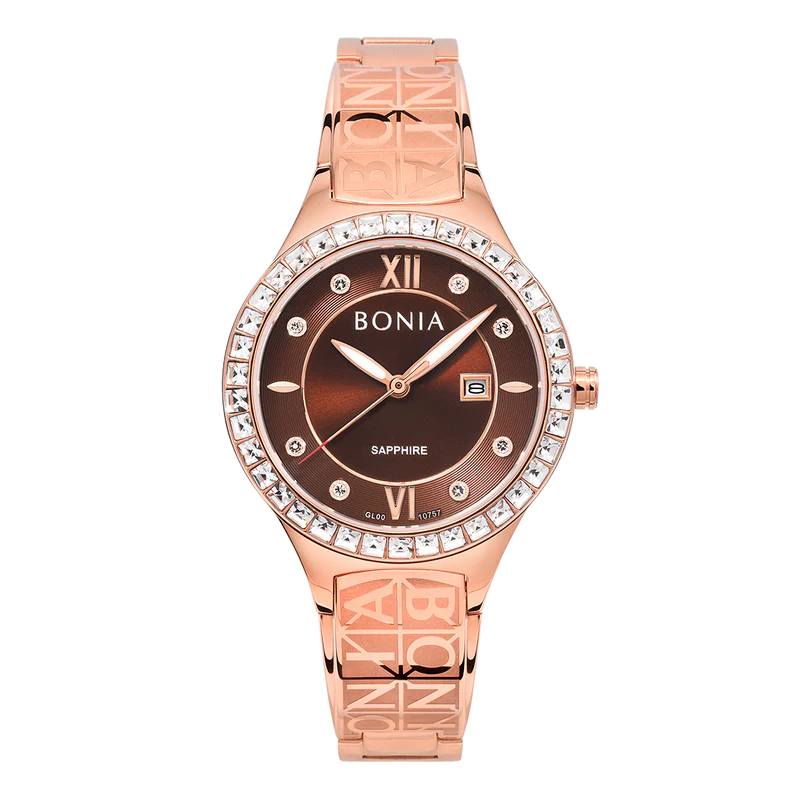 Bonia BNB10757-2547S Women Elegant Watch Rose Gold 32mm 3ATM