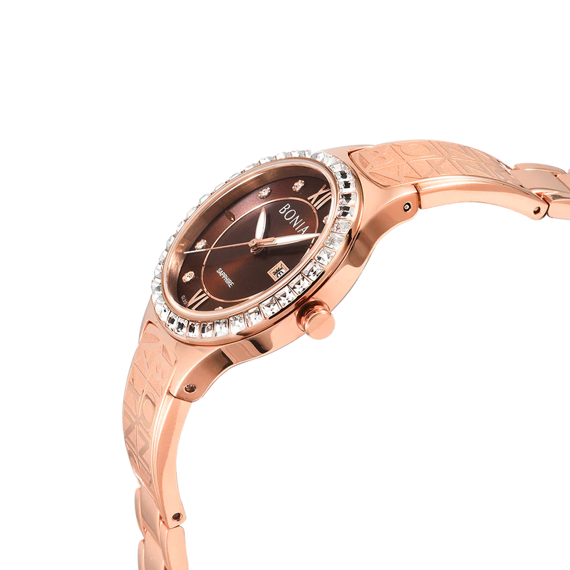 Bonia BNB10757-2547S Women Elegant Watch Rose Gold 32mm 3ATM - Image 2