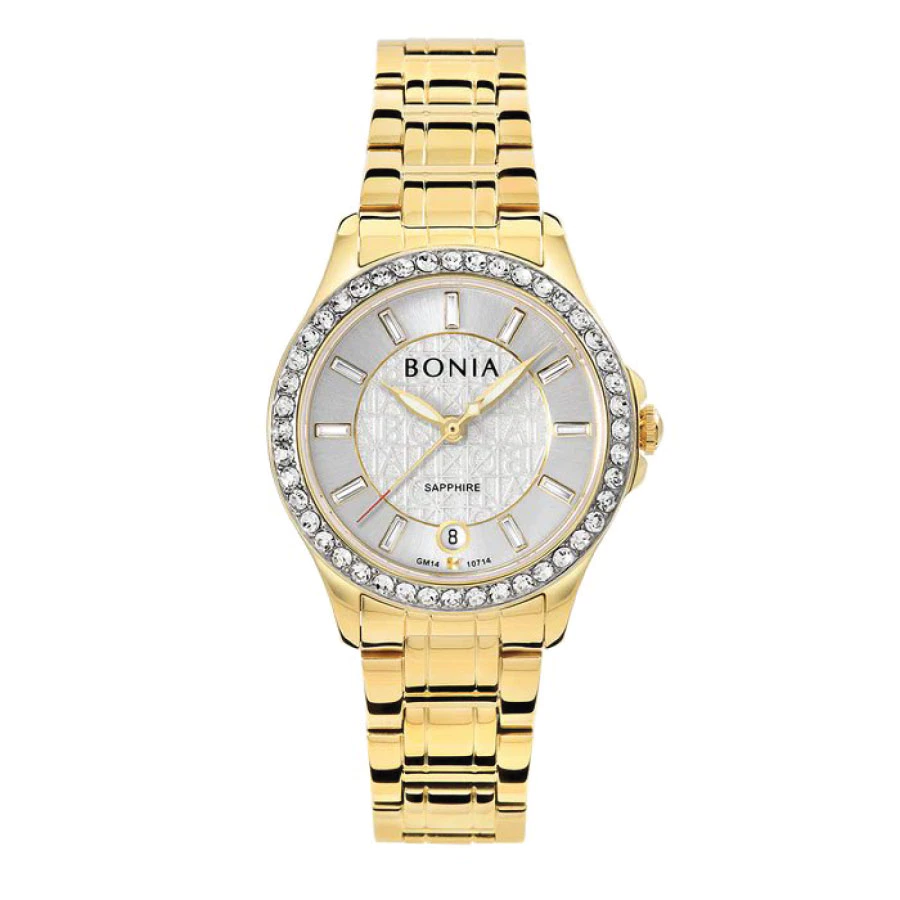 Bonia BNB10714-2217S Women Elegant Watch Silver 32mm 3ATM