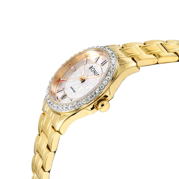 Bonia BNB10714-2217S Women Elegant Watch Silver 32mm 3ATM - Image 2