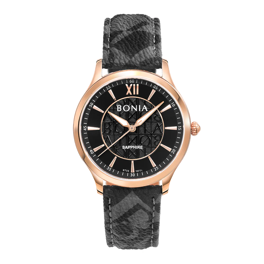 Bonia BNB10771-1633 Men Casual Watch Black 40mm 3ATM