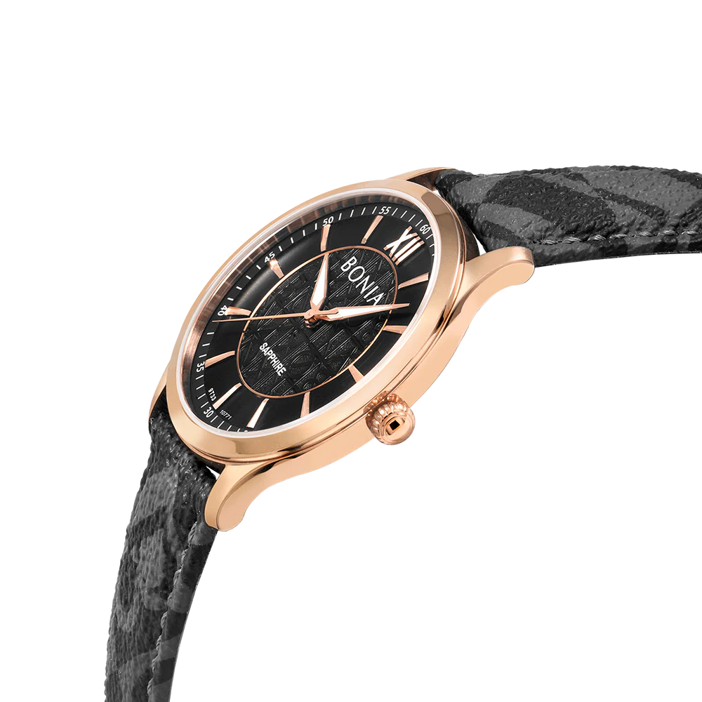 Bonia BNB10771-1633 Men Casual Watch Black 40mm 3ATM - Image 2