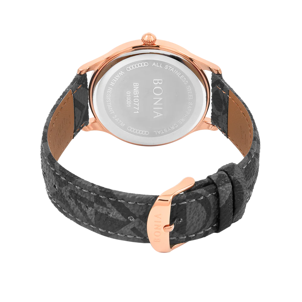 Bonia BNB10771-1633 Men Casual Watch Black 40mm 3ATM - Image 3