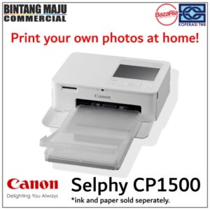 Canon Photo Printer Selphy CP1500 (Printer only or RP-108 Bundle Set)