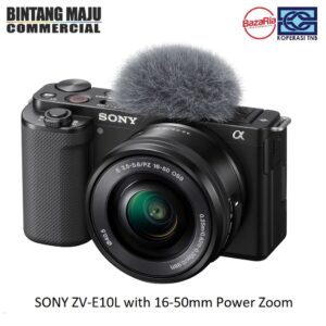 SONY ZV-E10L Vlog Camera 16-50mm Power Zoom Lens (Black)