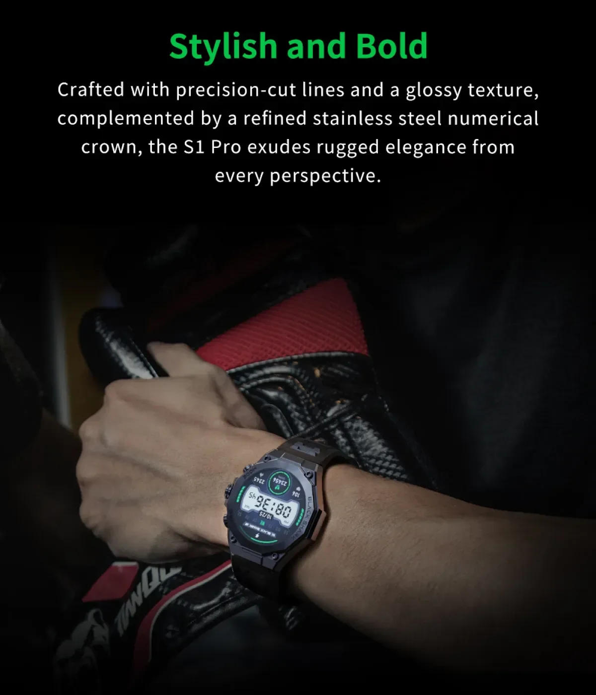Black Shark Smartwatch S1 Pro - 1 YEAR WARRANTY - Image 3