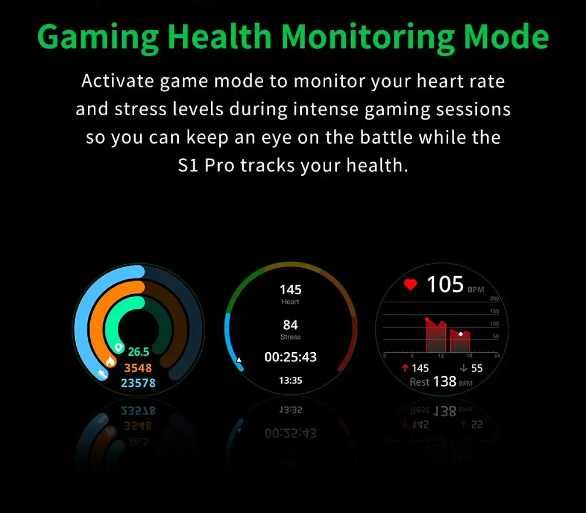 Black Shark Smartwatch S1 Pro - 1 YEAR WARRANTY - Image 5
